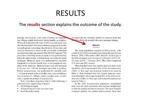 example of results section|How to Write an Impressive Thesis Results Section.
